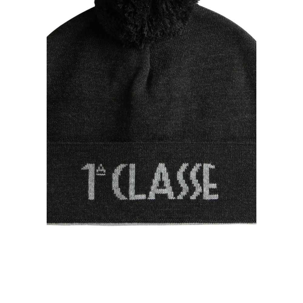 Alviero Martini Prima Classe Gray Wool Cap (Baseball Hat)