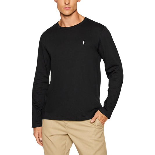 Ralph Lauren Black Cotton Long Sleeve T-Shirt