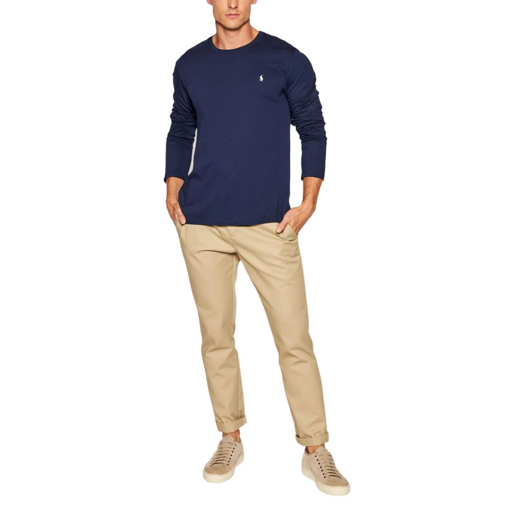 Ralph Lauren Blue Cotton Long Sleeve T-Shirt