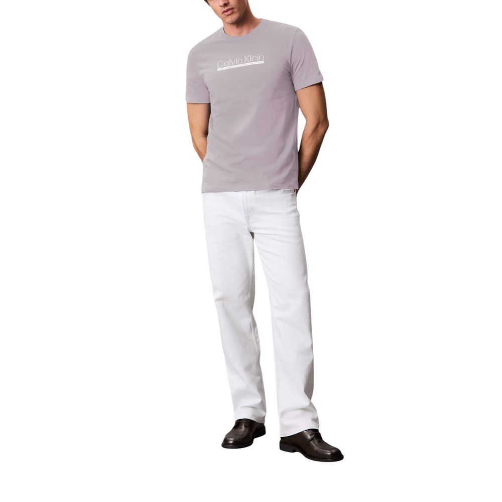 Calvin Klein Gray Cotton T-Shirt