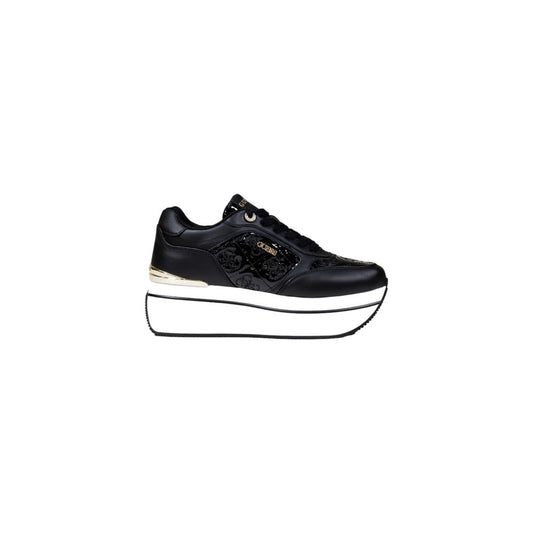 Guess Black Polyethylene Platform Sneakers