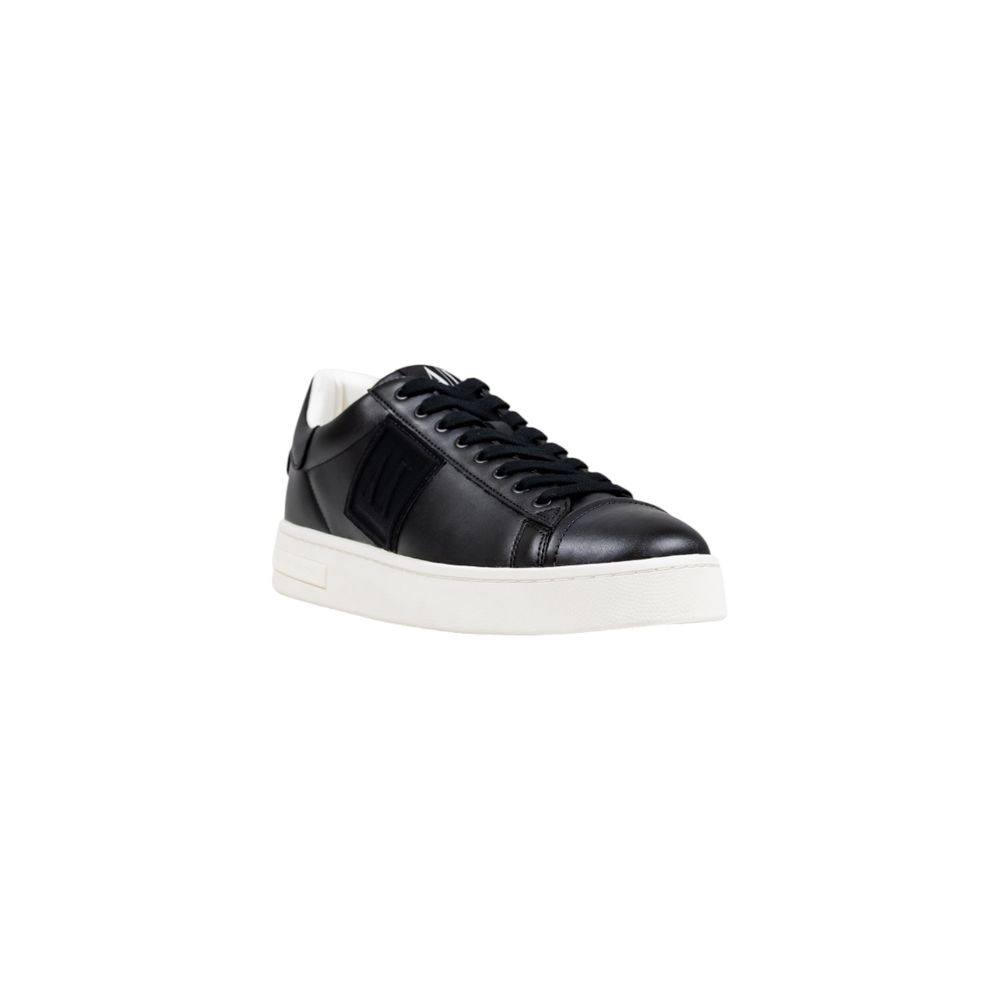 Armani Exchange Black Polyester Low Top Sneakers