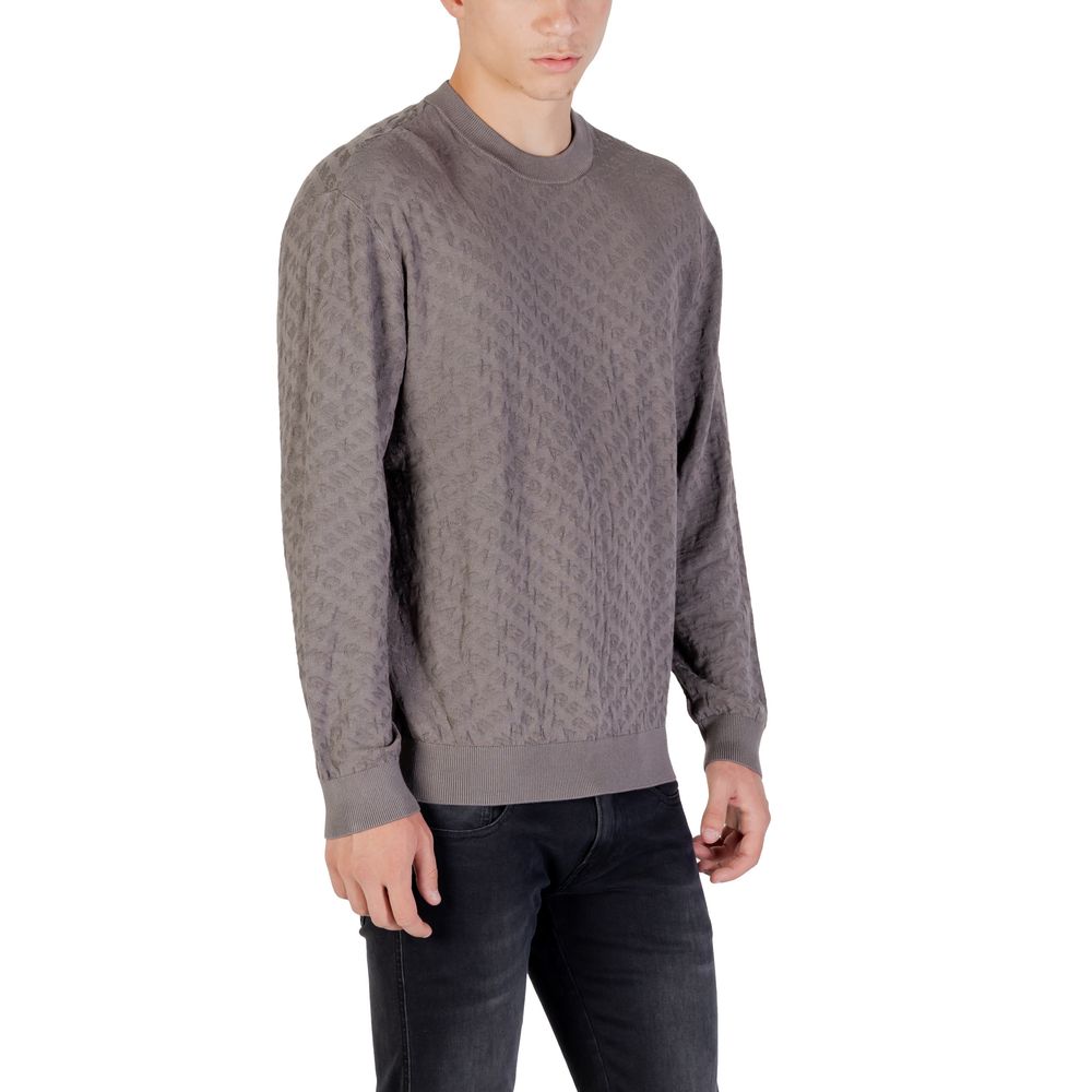 Armani Exchange Gray Polyamide Sweatshirt