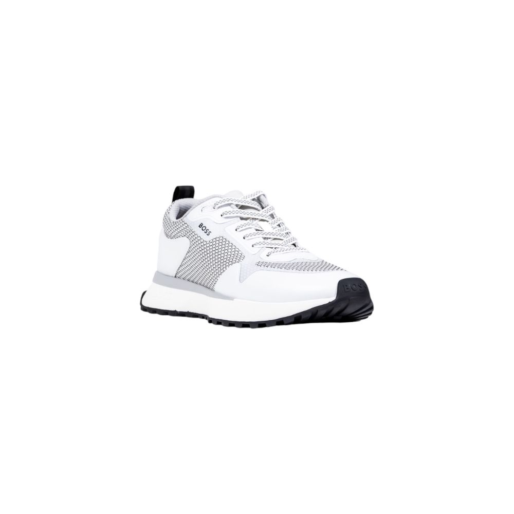 Hugo Boss White Polyester Athletic Sneakers