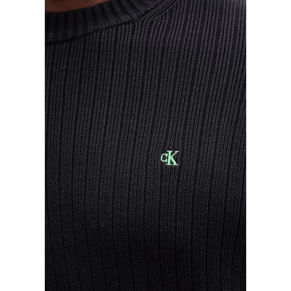 Calvin Klein Jeans Black Cotton Sweatshirt