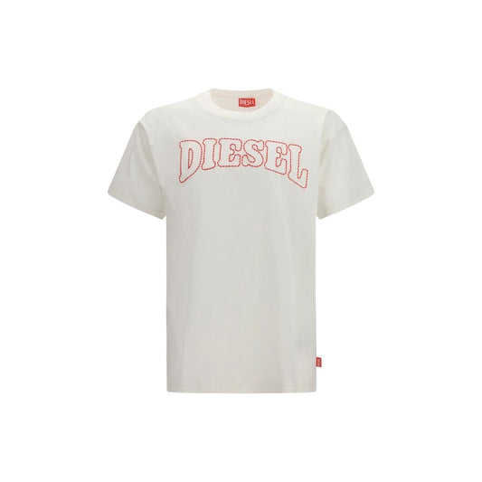 Diesel White Cotton T-Shirt