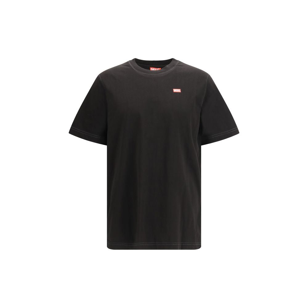Diesel Black Cotton T-Shirt