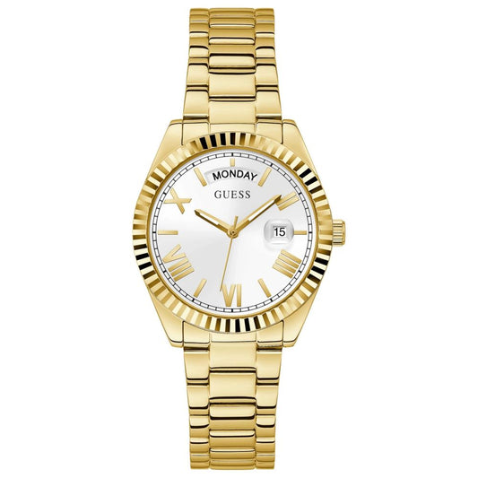 Guess Gold Stainless Steel Dress Watch