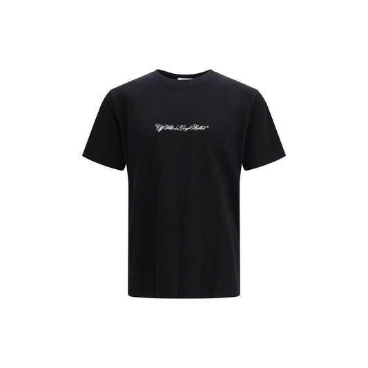 Off-White Black Cotton T-Shirt
