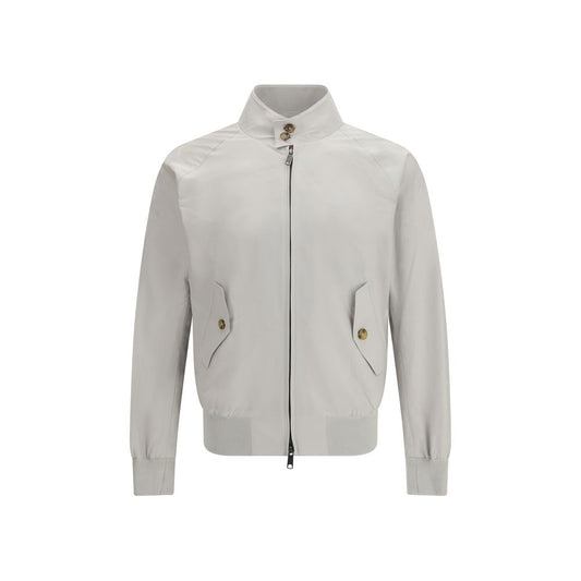 Baracuta White Polyester Bomber