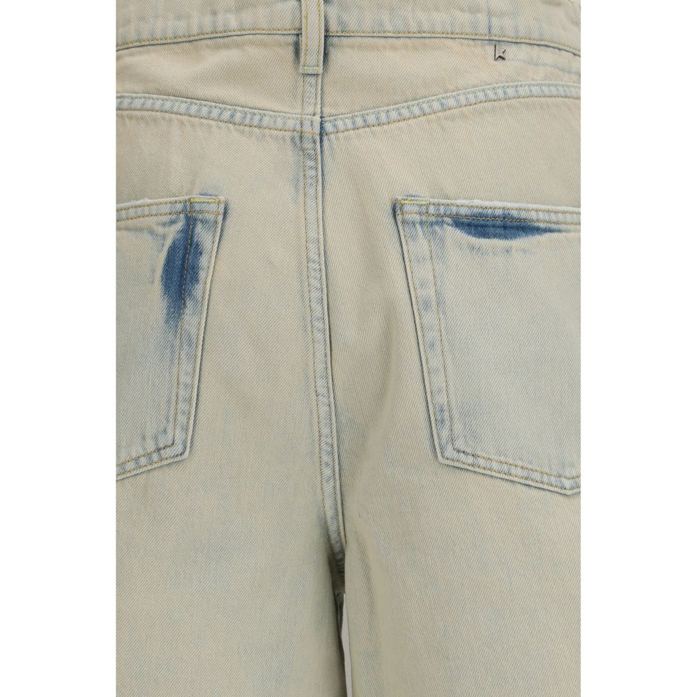 Golden Goose Blue Cotton Bermuda Shorts