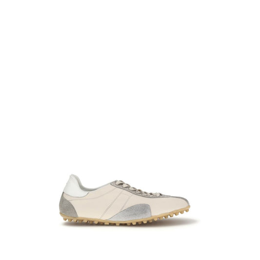 Maison Margiela Beige Calf Leather Bos Taurus Athletic Sneakers