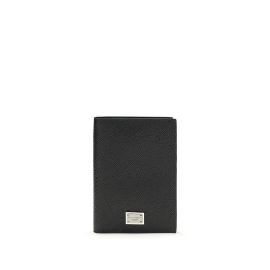 Dolce & Gabbana Black Calf Leather Bos Taurus Wallet