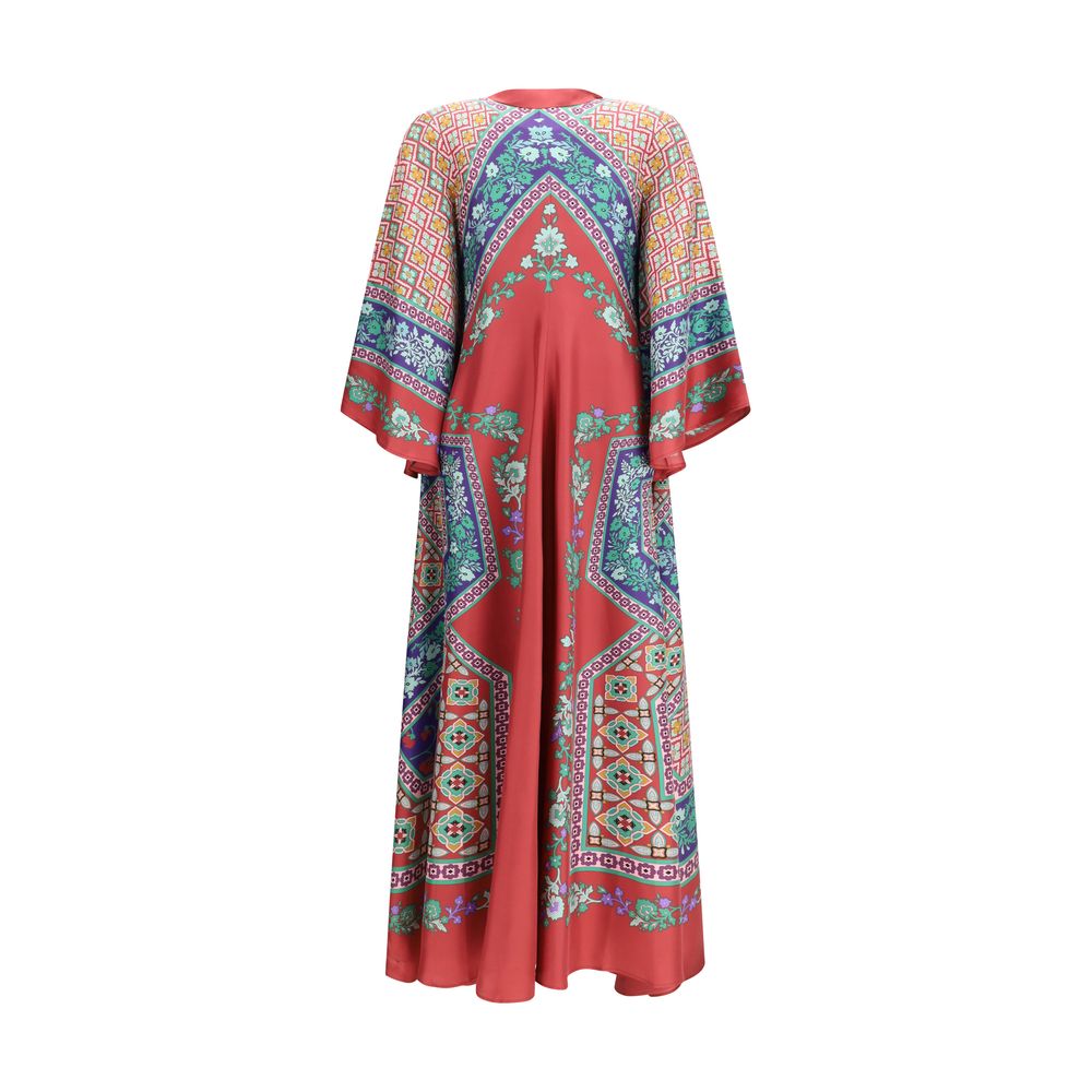 La Double J Multicolor Silk Casual Dress