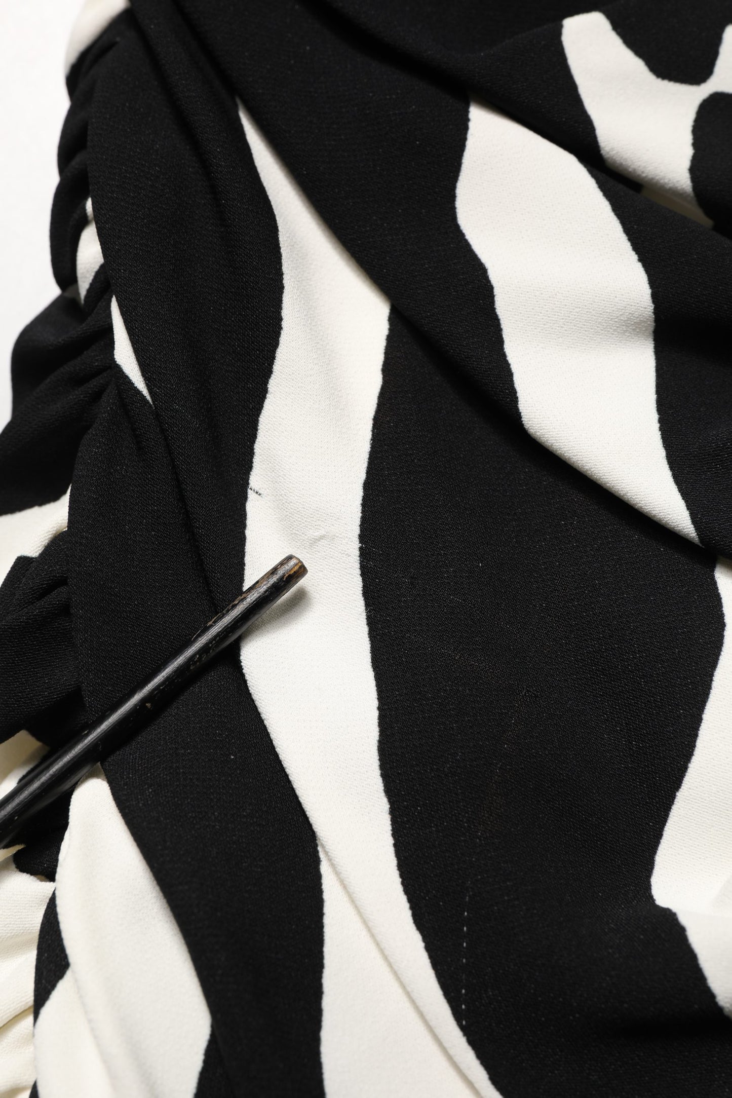 Dolce & Gabbana Black White Zebra Print CadyCalf Length Dress