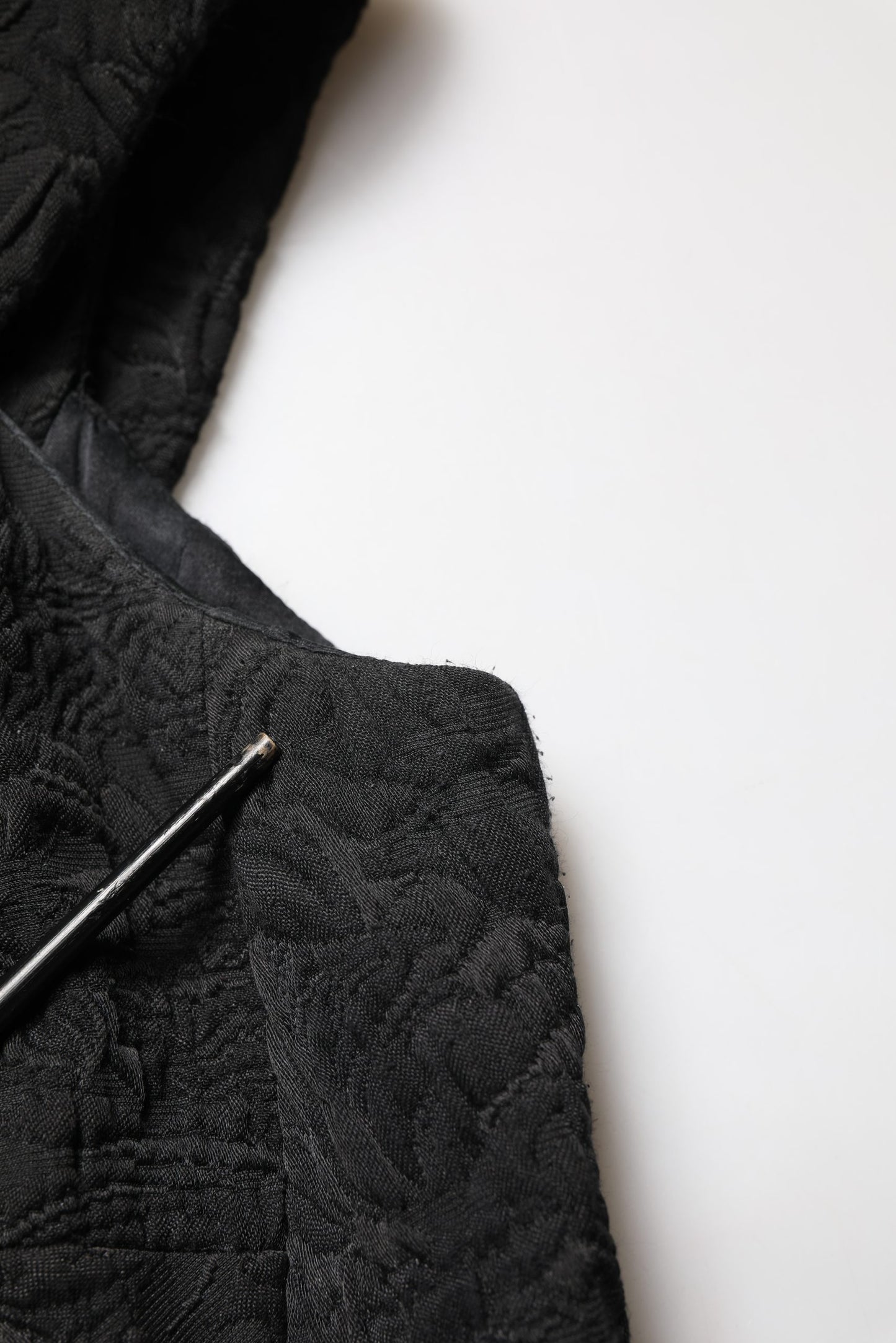 Dolce & Gabbana Black Floral Brocade Sheath Mermaid Dress