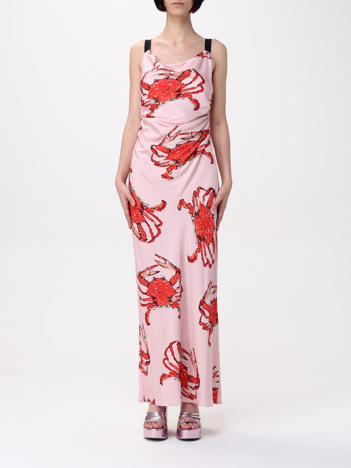 MSGM Multicolor Silk Casual Dress