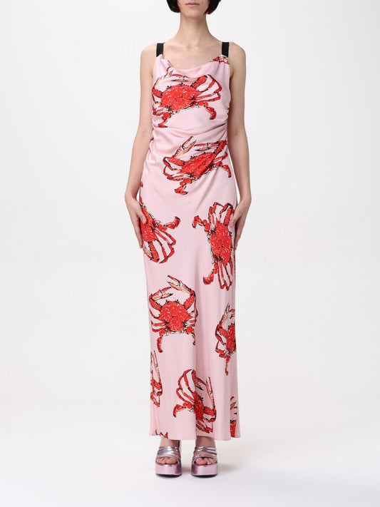 MSGM Multicolor Silk Casual Dress