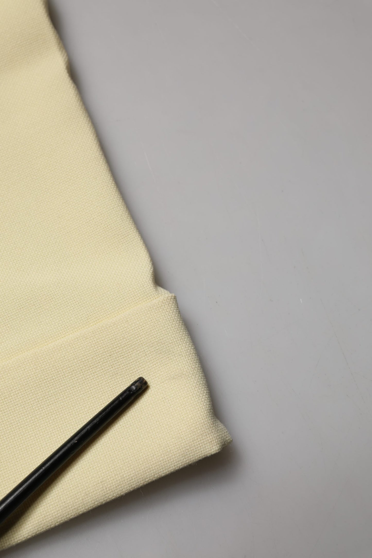 Ganni Yellow High Waisted Straight Pleated Trouser Pants