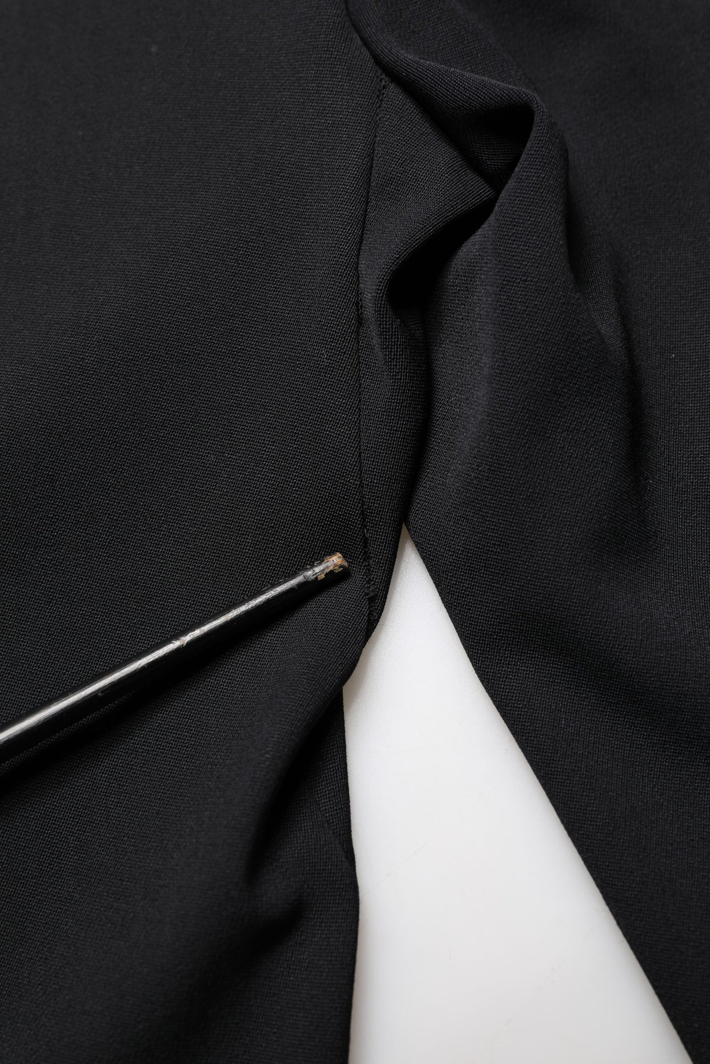 Dolce & Gabbana Black Wool High Waist Cropped Tapered Pants