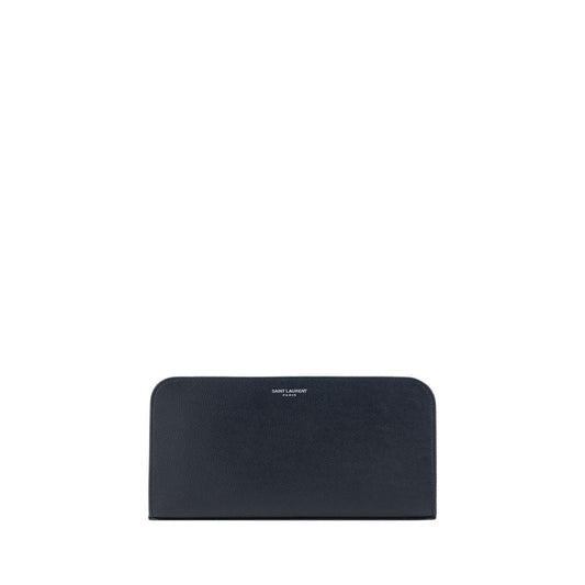 Saint Laurent Black Calf Leather Bos Taurus Wallet