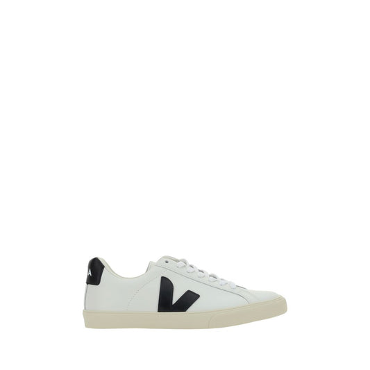 Veja White Calf Leather Bos Taurus Low Top Sneakers