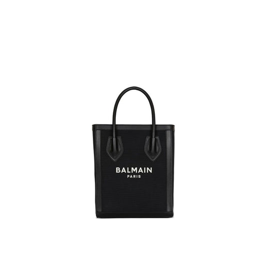 Balmain Black Cotton Tote Bag