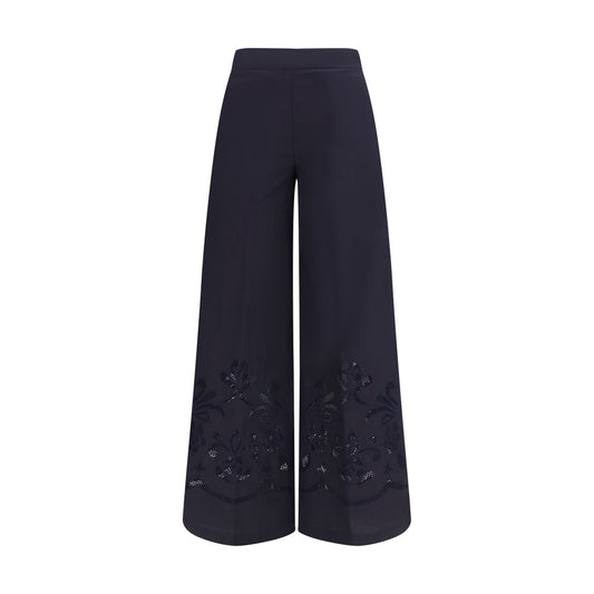 Forte_Forte Blue Cotton Casual Pants