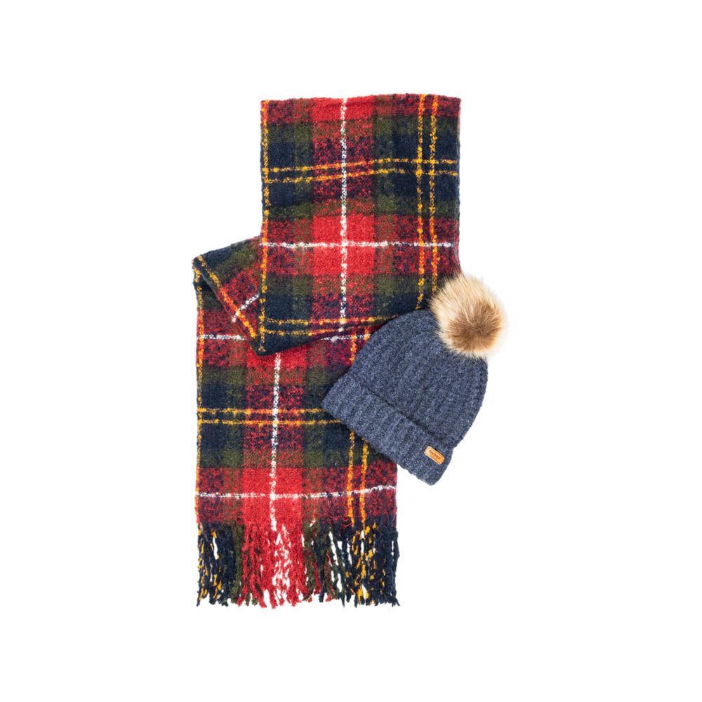 Barbour Bordeaux Polyester Scarf