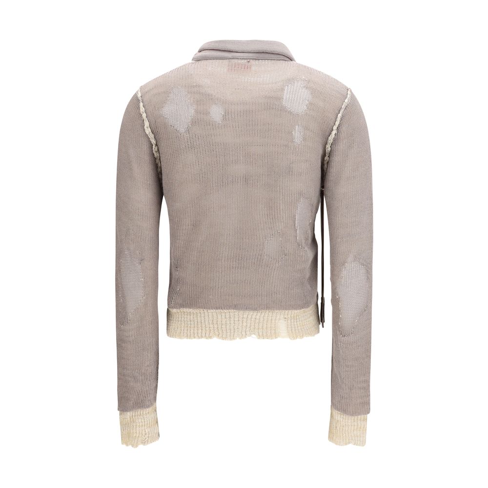 Diesel Gray Cotton Sweatshirt