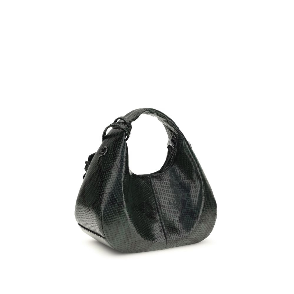 Ganni Black Recycled Polyester Handbag