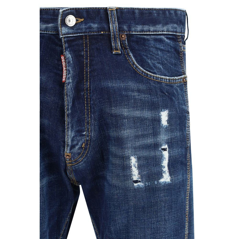 Dsquared² Blue Cotton Jeans Denim