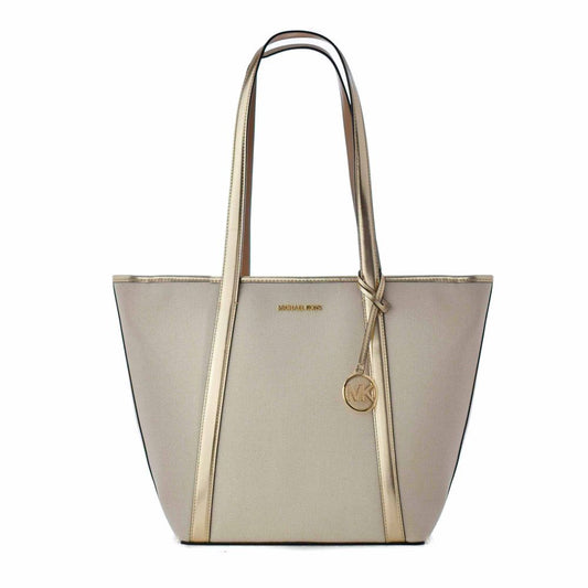 Michael Kors Gold Canvas Tote Bag