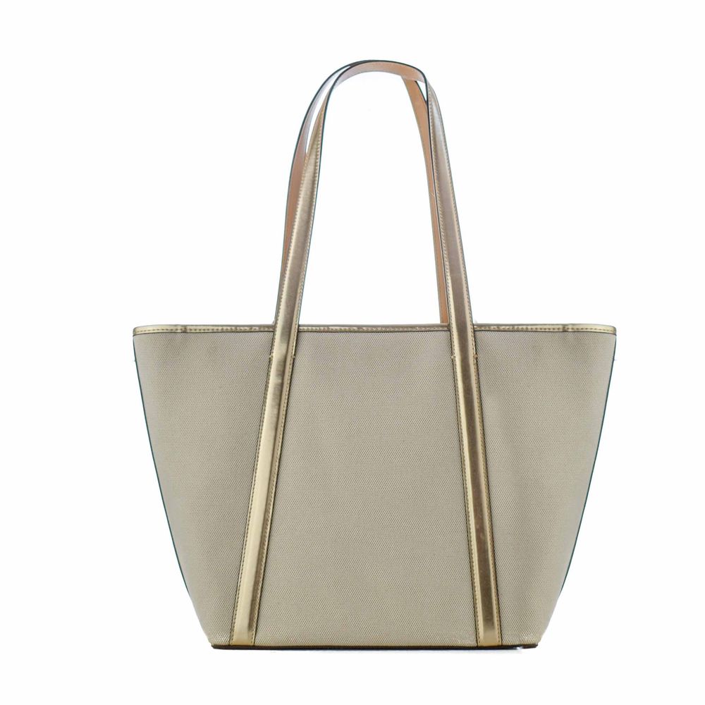 Michael Kors Gold Canvas Tote Bag