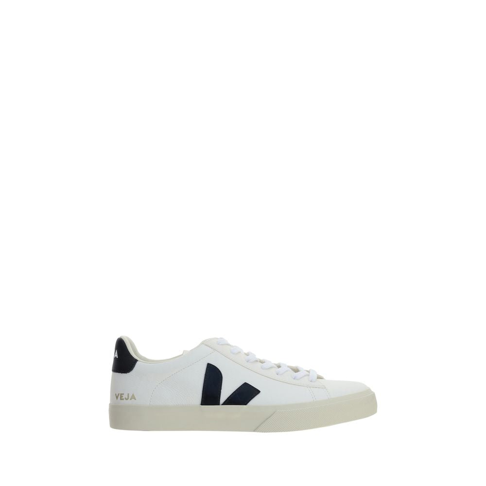 Veja White Calf Leather Bos Taurus Low Top Sneakers