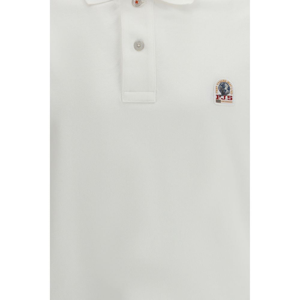 Parajumpers White Cotton Polo Shirt