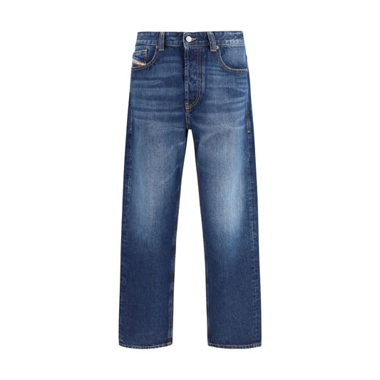 Diesel Blue Cotton Tapered Jeans