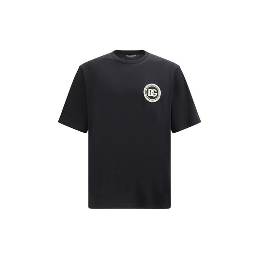Dolce & Gabbana Black Cotton T-Shirt