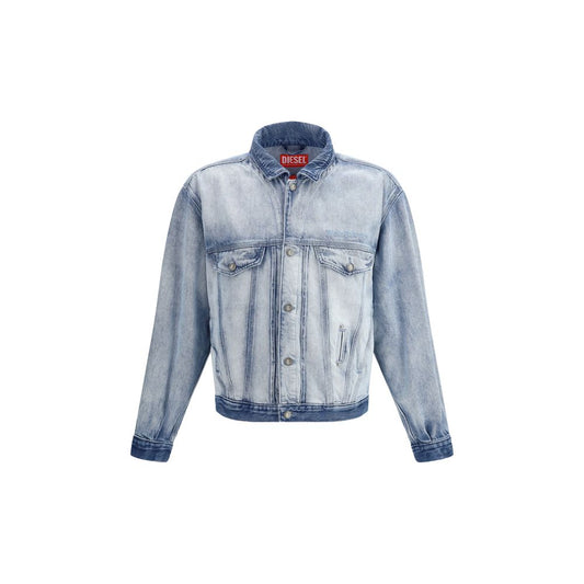 Diesel Blue Cotton Denim Jacket