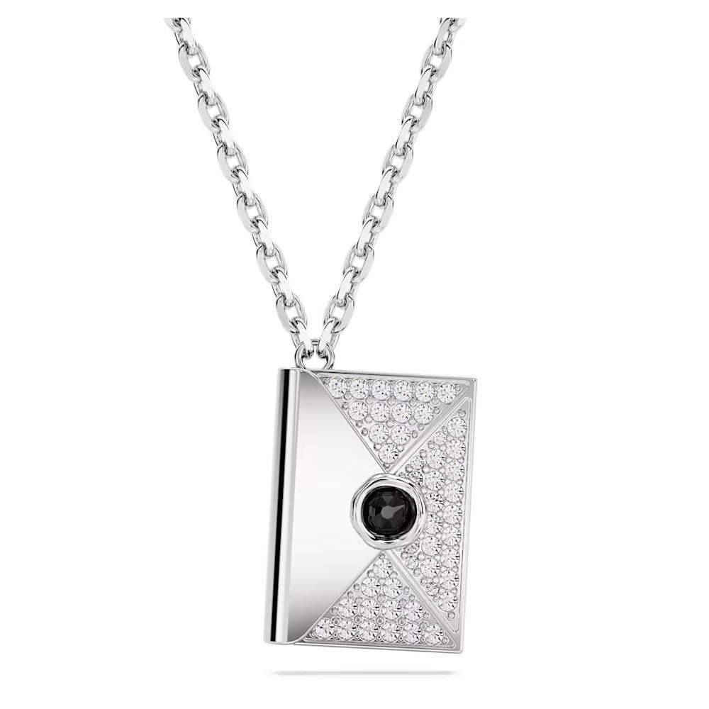 Swarovski Gray Stainless Steel Necklace