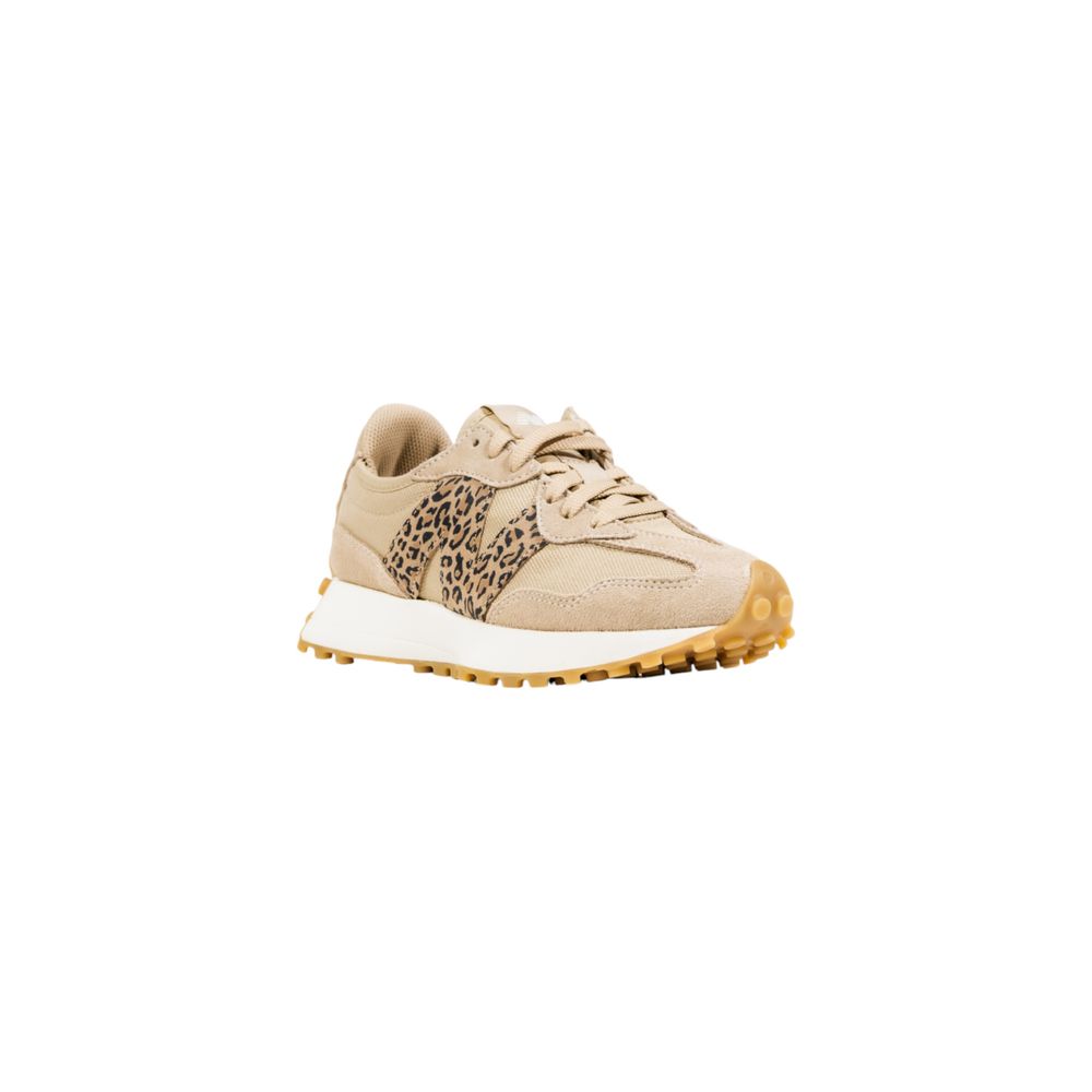 New Balance Beige Suede Leather Low Top Sneakers