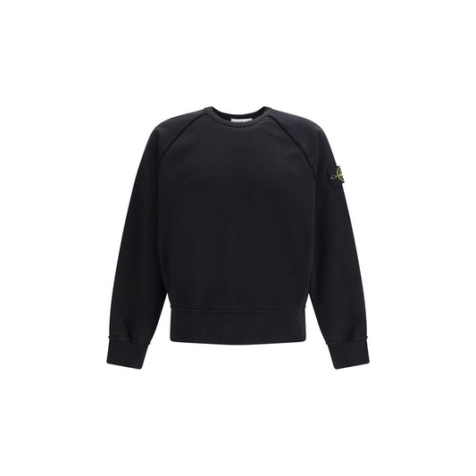 Stone Island Black Cotton Sweatshirt