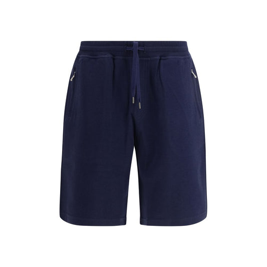 Brunello Cucinelli Blue Cotton Bermuda Shorts