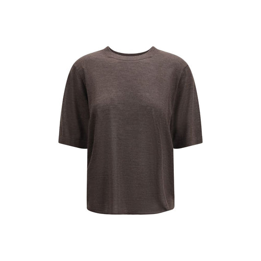 Loulou De Saison Brown Cashmere T-Shirt