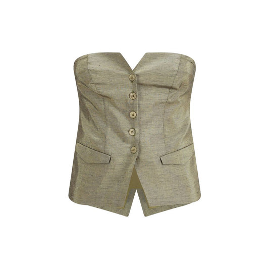 Forte_Forte Gold Cotton T-Shirt