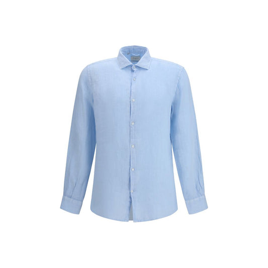 Brooksfield Blue Linen Shirt