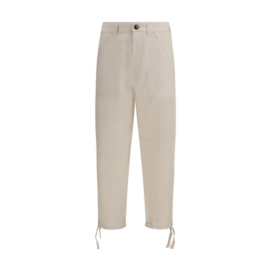 Brunello Cucinelli Beige Linen Casual Pants