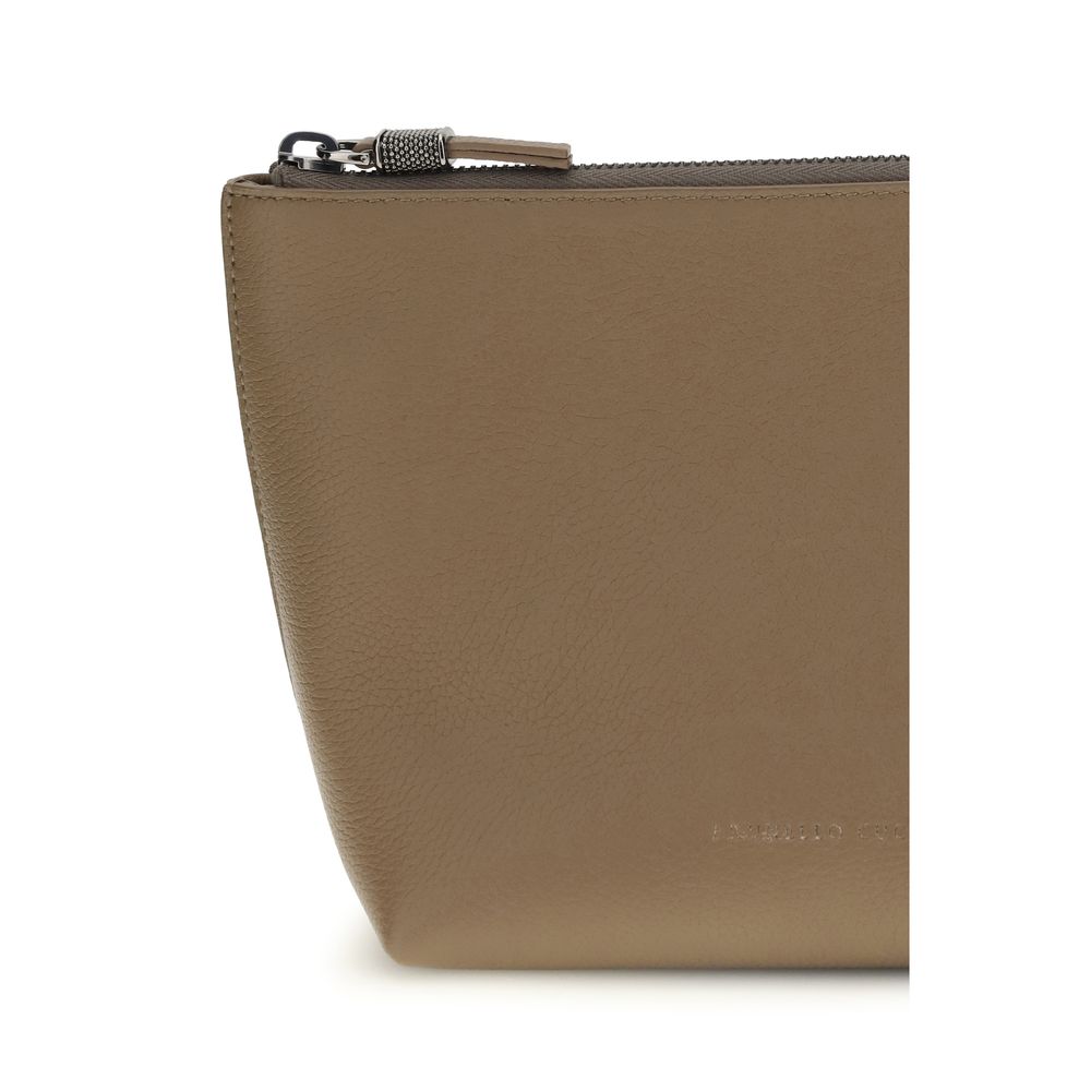 Brunello Cucinelli Beige Calf Leather Bos Taurus Other Accessories