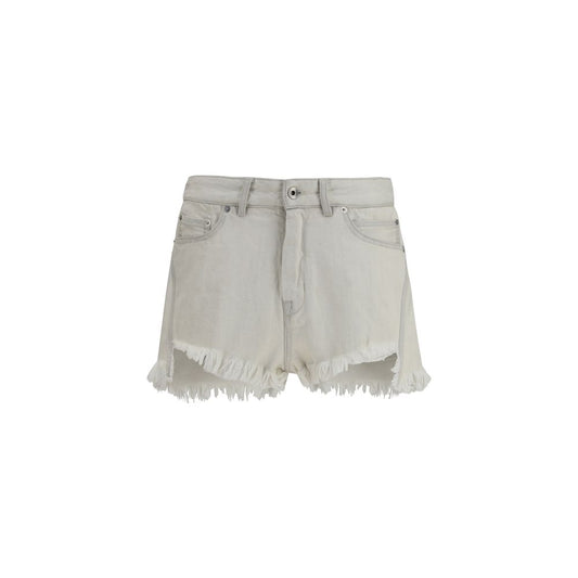 Rick Owens Beige Cotton Bermuda Shorts