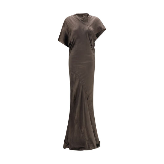Rick Owens Brown Copper Long Dress